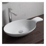 Distribain - vasque cuill�re ovale en solid surface sdv11
