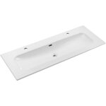 Vasque  encastrer en cramique - l 120 x p 46 cm - fly - livraison gratuite