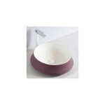 Bernstein - vasque / evier design rond en cramique sanitaire  poser sur meuble salle de bain et toilettes ...