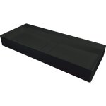 Vasque � poser en granit noir 80x40 cm ? antibact�rien ? hydrophobe ? r�sistante aux chocs thermiques ...
