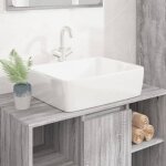 Design in - vasque � poser lavabo, bac � laver, �vier blanc 48x37x13 cm c�ramique rectangle cfw68118