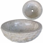 Design in - vasque à poser lavabo Évier à poser bac à laver marbre 40 cm crème cvw52970 Design in - vasque à poser lavabo Évier à poser bac à laver marbre 40 cm crème cvw52970