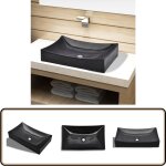Vasque rectangulaire céramique noir pour salle de bain - lavabo céramique noir - lavabo salle de bain ... Vasque rectangulaire céramique noir pour salle de bain - lavabo céramique noir - lavabo salle de bain ...