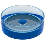 Vasque � poser ronde translucide en r�sine - 40 cm - bleu - spavo