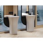 Vasque sur pieds blanc brillant assos Vasque sur pieds blanc brillant assos