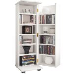 Vcm - etag�re cd / dvd m�dia engalo h. 93 x l. 31 x p. 31 cm blanc