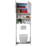 Vcm - mobilier de badge : grande agression totas l. 64 x h. 190 x p. 25 cm blanc