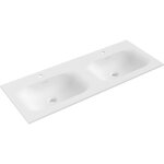 Vela lavabo encastr� double 121 x 46, 5 cm, blanc mat - 25231201d - mexen