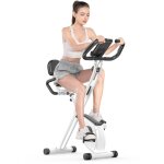 Vélo d'appartement pliable - 8 niveaux de résistance magnétique - extra silencieux, avec moniteur lcd ... Vélo d'appartement pliable - 8 niveaux de résistance magnétique - extra silencieux, avec moniteur lcd ...