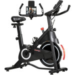 V�lo d'appartement - sportnow - r�sistance magn�tique r�glable, �cran lcd, si�ge confortable - 108x51x116cm ...