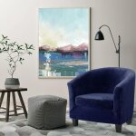 Velours housse de fauteuil club ensemble de deux pi�ces housse de fauteuil extensible housse fauteuil ...