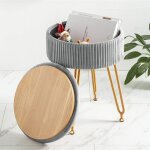 Velvet rangement repose - pieds ottoman, table de maquillage repose - pieds table d'appoint avec pieds ...
