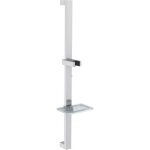 Sapho - veneta - barre de douche 68 cm, avec support et porte - savon, chrome 1206 - 07 Sapho - veneta - barre de douche 68 cm, avec support et porte - savon, chrome 1206 - 07