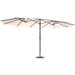 Concept - usine - venice - parasol rectangulaire double 2. 7x4. 6 écru Concept - usine - venice - parasol rectangulaire double 2. 7x4. 6 écru