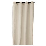 Vent du sud - rideau � ?illets 'sonate' 140 x 280 cm 100% lin lav� ficelle