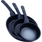 Venteo lot de 3 poeles ceramiques anti adhesive poele induction compatible avec tous feux convient a ...