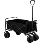 Venteo chariot de courses pliable 60 kg tout terrain desserte � roulettes m�tal avec roues pivotantes ...