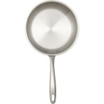 Venteo poele inox 28cm plaque induction 2 feux poele induction durable et rsistant diffusion uniforme ...