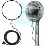Ventilateur et brumisateur extrieurkit de brumisation pour ventilateur de terrasse extrieure, ventilateurs ...