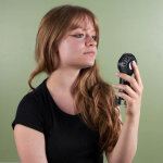 Ventilateur brumisateur - jet lag - rechargeable - compact - noir