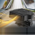 Ventilateur de chauffage de voiture portable 12v 120w, d�sembueur de pare - brise, d�givreurs pour pare ...