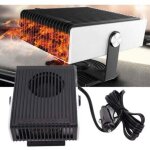 Ventilateur chauffant voiture 2 en 1 - chauffage et d�givrage rapide 12v - d�sembueur de pare - brise ...