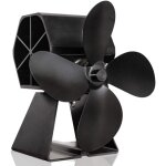 Ugreat - ventilateur de chemine double tte en fonte chemine chauffage pole chemine puissance thermique ...