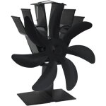 Ventilateur de chemine conomique, 7 ventilateurs de circulation pour bches, brleur  bois chaud pour ...