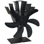 Ventilateur de chemin�e �conomique, 7 ventilateurs de circulation pour b�ches, br�leur � bois chaud pour ...