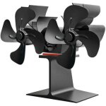 Ventilateur de chemin�e, ventilateur thermique double t�te pour po�les � bois, ventilateur de no�l � ...