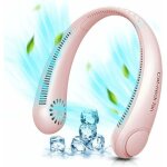 [jamais utilis�] ventilateur de cou sans pales, portable, mains libres, rechargeable, � suspendre, � ...