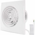 Ventilateur extracteur d'air 100mm pour salle de bain, aérateur de gaine mural pour Échappement Ventilateur extracteur d'air 100mm pour salle de bain, aérateur de gaine mural pour Échappement