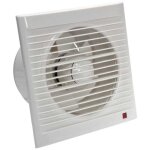 Ventilateur d'extraction 160 mm 15w 140m� / h avec clapet anti - retour - - pour salle de bain, cuisine, ...