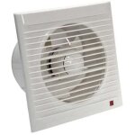 Ventilateur d'extraction 160 mm 15w 140m� / h avec clapet anti - retour - - pour salle de bain, cuisine, ...