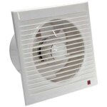 Ventilateur d'extraction 160 mm 15w 140m� / h avec clapet anti - retour - - pour salle de bain, cuisine, ...