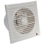 Ventilateur d'extraction 160 mm 15w 140m� / h avec clapet anti - retour - - pour salle de bain, cuisine, ...