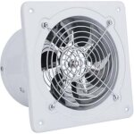 Ventilateur d'extraction 6 pouce extracteur d'air ventilation murale silent salle de bain garage cuisine ...