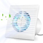 Ventilateur d'extraction de salle de bain, ventilateur d'�chappement � 100 mm, d�bit d'air 150 m� / heure, ...