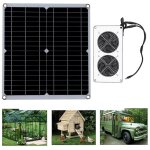 Ventilateur d'extraction solaire 30 w 18 v, panneau solaire, ventilateur motoris, extracteur d'air, ...