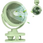 Ventilateur à pince usb rechargeable 1200mah, 5 vitesses, rotation 360°, pince inversible anti - rayures, ... Ventilateur à pince usb rechargeable 1200mah, 5 vitesses, rotation 360°, pince inversible anti - rayures, ...