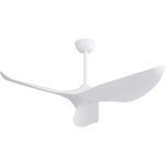 Ventilateur de plafond blanc avec 6 vitesses, minuterie et pales r�versibles, t�l�commande incluse