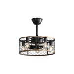 Ventilateur de plafond  cage industriel de 20 pouces avec contrle  distance des lames 7 - abs, petit ...