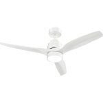 Ventilateur plafonnier d'int�rieur r�versible et lumineux lumin'air �140cm - 9200m� / h - blanc
