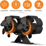 Zoternen ? ventilateur de po�le � 6 lames ? non �lectrique et silencieux ? circulation de chaleur rapide ...