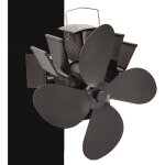 Ventilateur poele  bois, 4 pales aliment  la chaleur ventilateur  pole ventilateur cheminee, fixe ...