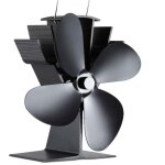 Ventilateur pour po�le � bois � 4 pales, ventilateur de chemin�e non �lectrique � d�marrage de 122 �f ...