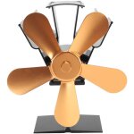 Ventilateur de po�le � bois, 5 pales, aliment� par la chaleur, pour br�ler des granul�s, des b�ches, ...