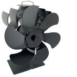 Ventilateur po�le � bois 6 lames avec thermom�tre ventilateur chemin�e appareil de chauffage aliment� ...