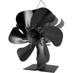 Ventilateur poele � bois 6 pales avec , ventilateur de chemin�e aliment� par la chaleur pour po�le � ...