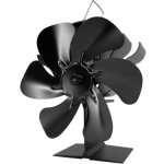 Ventilateur poele � bois 6 pales avec , ventilateur de chemin�e aliment� par la chaleur pour po�le � ...